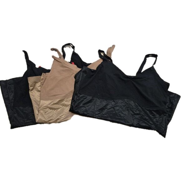 SPANX Women's 10259r  Black Beige Invisible Shaping Cami lot of 3 - Picture 1 of 16